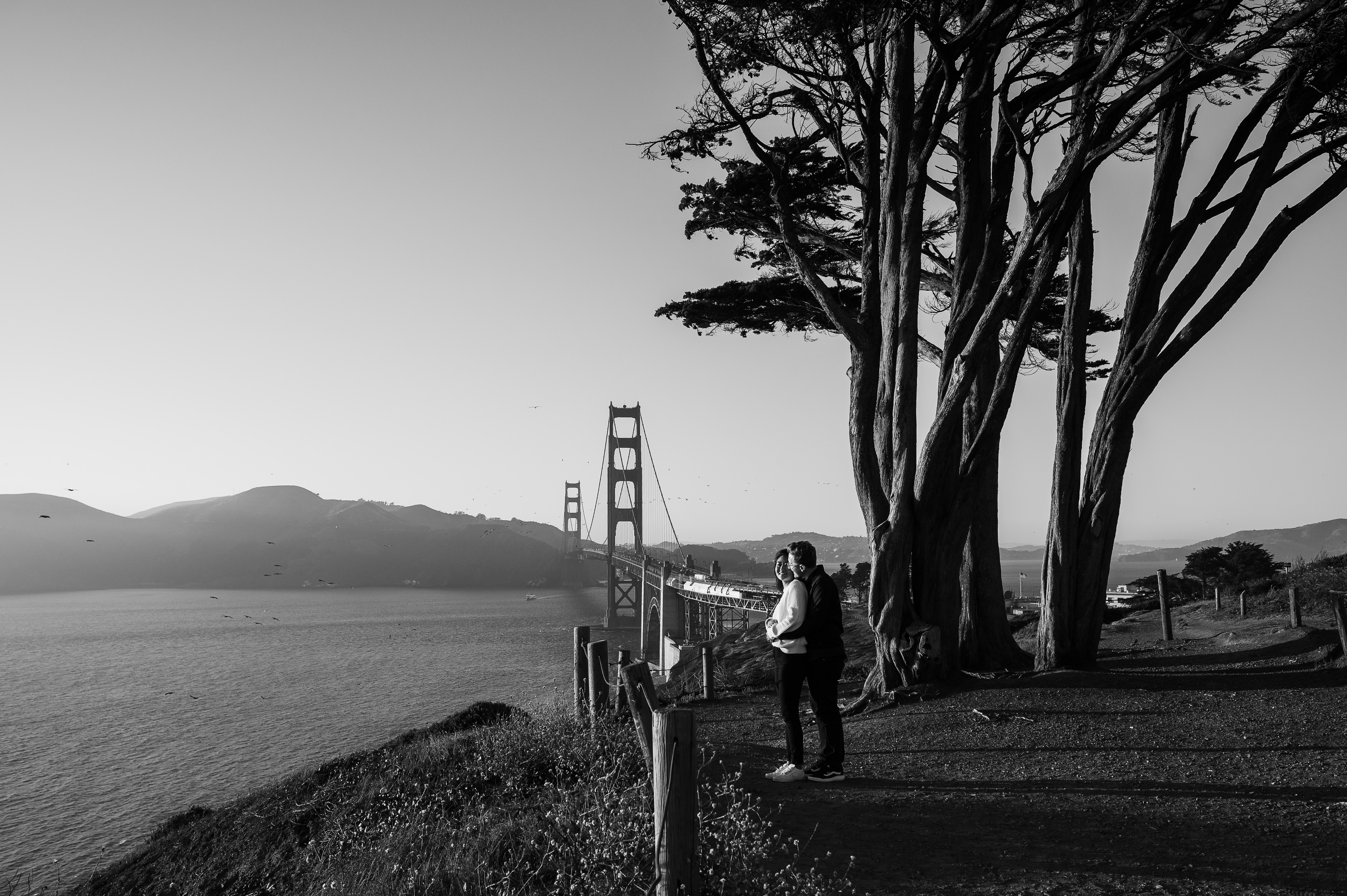 Matt and Ashley at the the Golden Gate Bridge